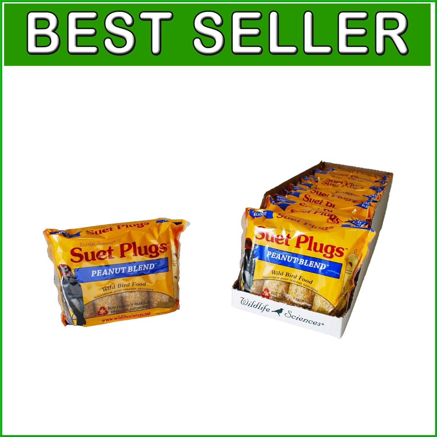 Wildlife Sciences 48 Pack Suet Plugs - Perfect for Attracting Small Birds