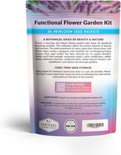 Load image into Gallery viewer, Heirloom Flower Seed Collection | 36 Assorted Pollinator Plants for Your Garden