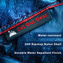 Load image into Gallery viewer, Puffy Packable Down Camping Blanket - Lightweight &amp; Water-Resistant Comfort