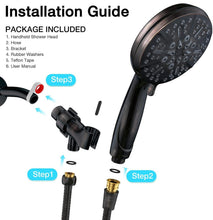 Load image into Gallery viewer, Designer High Flow Rain Showerhead - Handheld &amp; Adjustable Holder Included