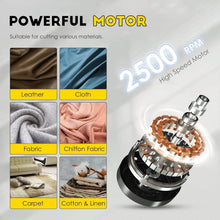 Load image into Gallery viewer, Industrial Electric Rotary Fabric Cutter - Cuts Cloth, Leather &amp; Carpet Smoothly