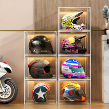 Load image into Gallery viewer, Versatile XL Stackable Plastic Storage Bins - Perfect for Helmets, Shoes &amp; More