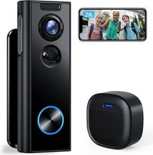 Load image into Gallery viewer, Smart 2K Doorbell Camera with Human Detection &amp; Instant Alerts - No Subscription