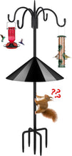 Load image into Gallery viewer, Sturdy 92-Inch Adjustable Shepherd Hook for Bird Feeders - 5-Prong Base Included