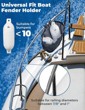 Load image into Gallery viewer, Heavy-Duty Folding Fender Rack for Boats - Fits Bumpers Below 10 Inches