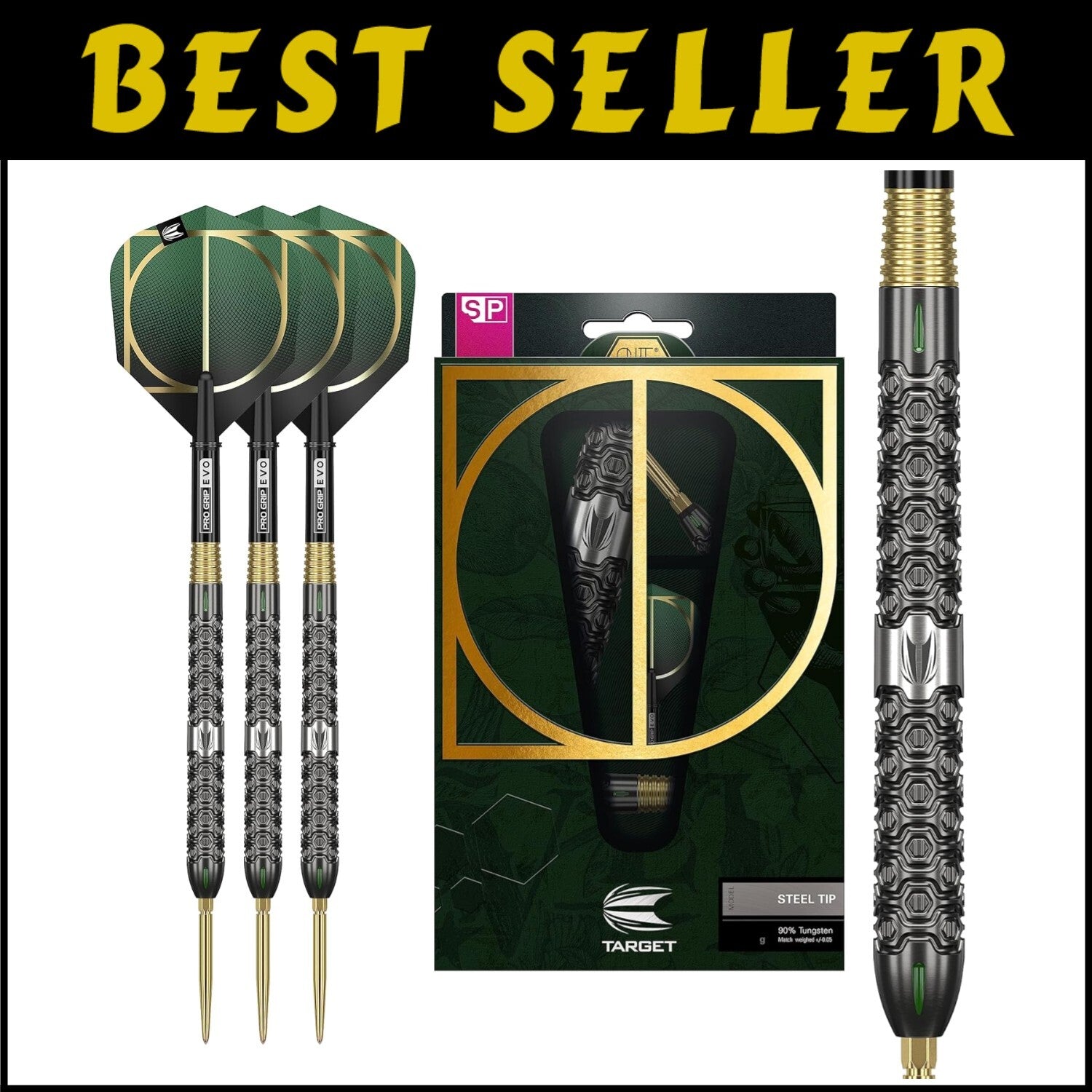 90% Tungsten Swiss Point Dart Set – Precision Milled Grips & Flight Enhancements