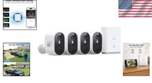 Load image into Gallery viewer, Outdoor Security Cameras Kit - 4 Wireless Units with Advanced Motion Alerts