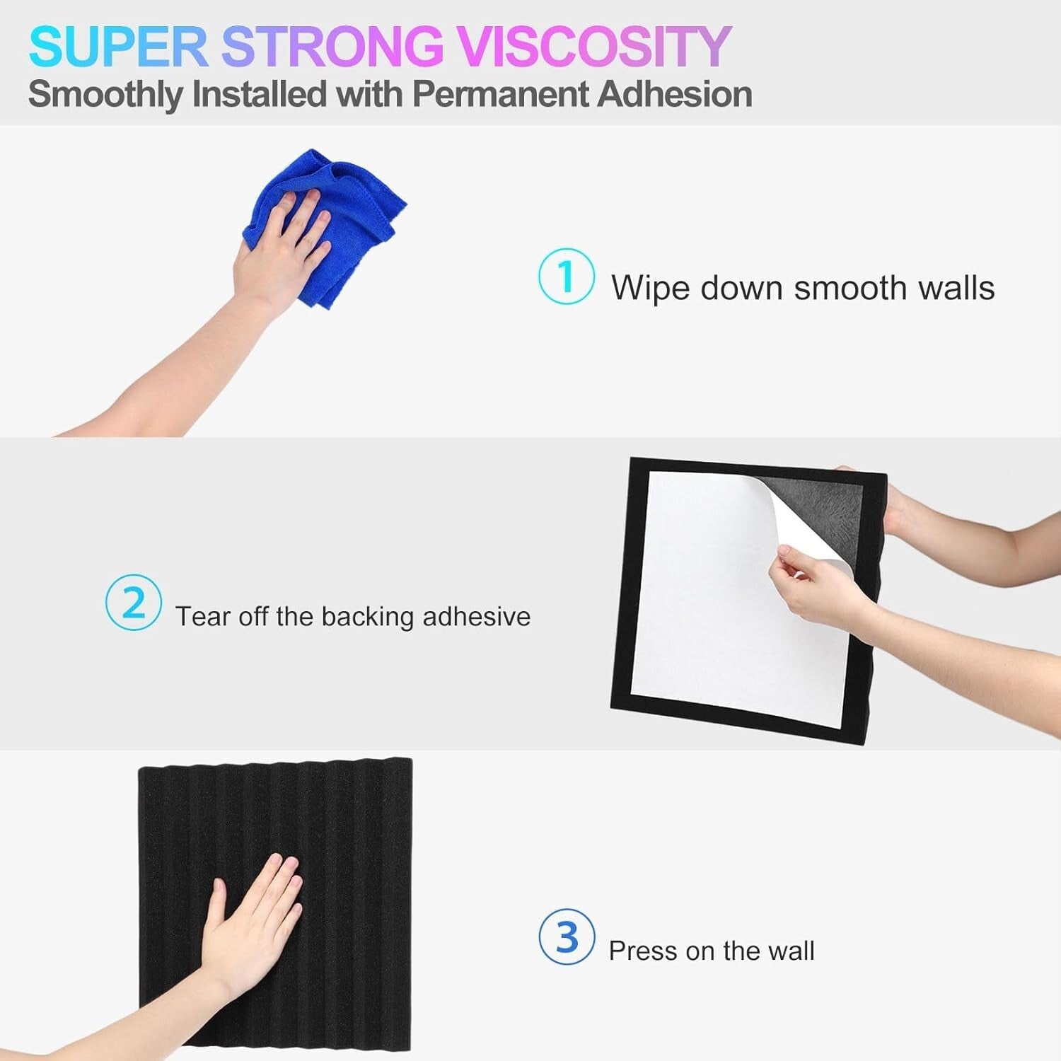 Innovative Wedge Acoustic Foam Panels - 48 Pack of 12x12 Soundproofing Solutions