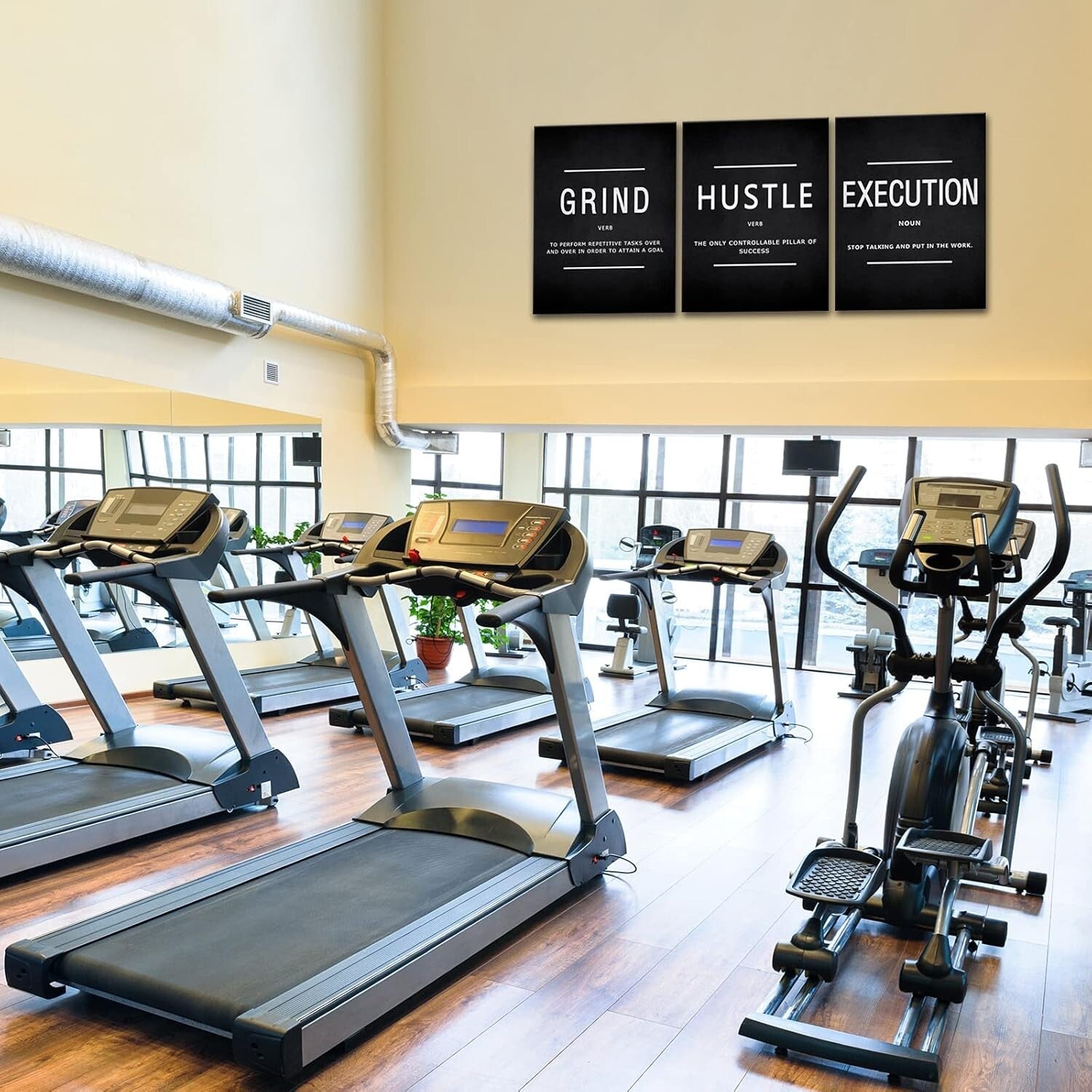 Inspirational Quotes Canvas Art - 3-Piece Motivational Wall Decor for Office