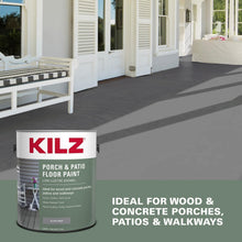 Load image into Gallery viewer, Low-Lustre Slate Gray Porch &amp; Patio Floor Paint - 1 Gallon, Waterproof, Durable