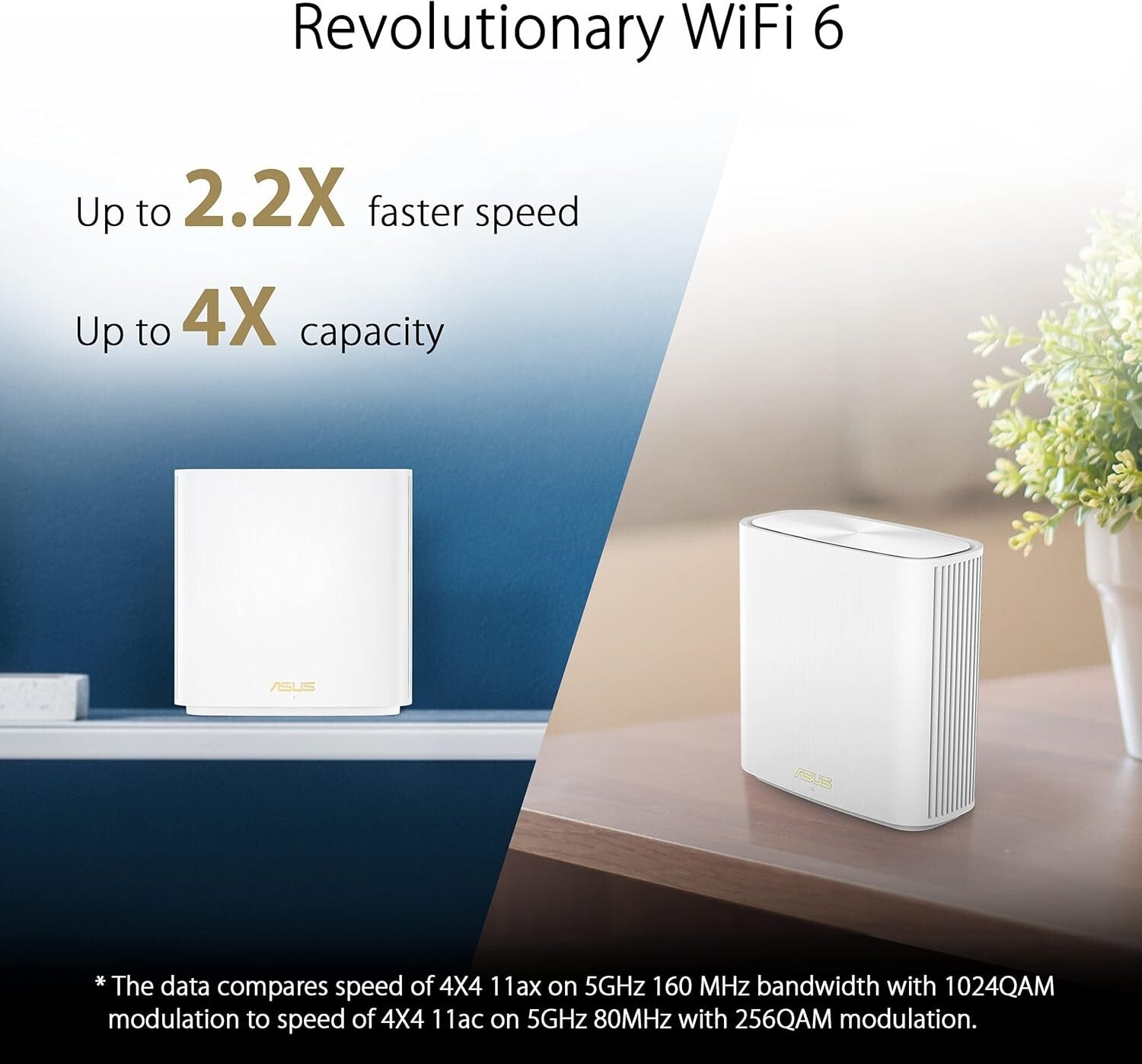 AiMesh Compatible ZenWiFi XD6 with Free Internet Security - 5,400 sq.ft Coverage