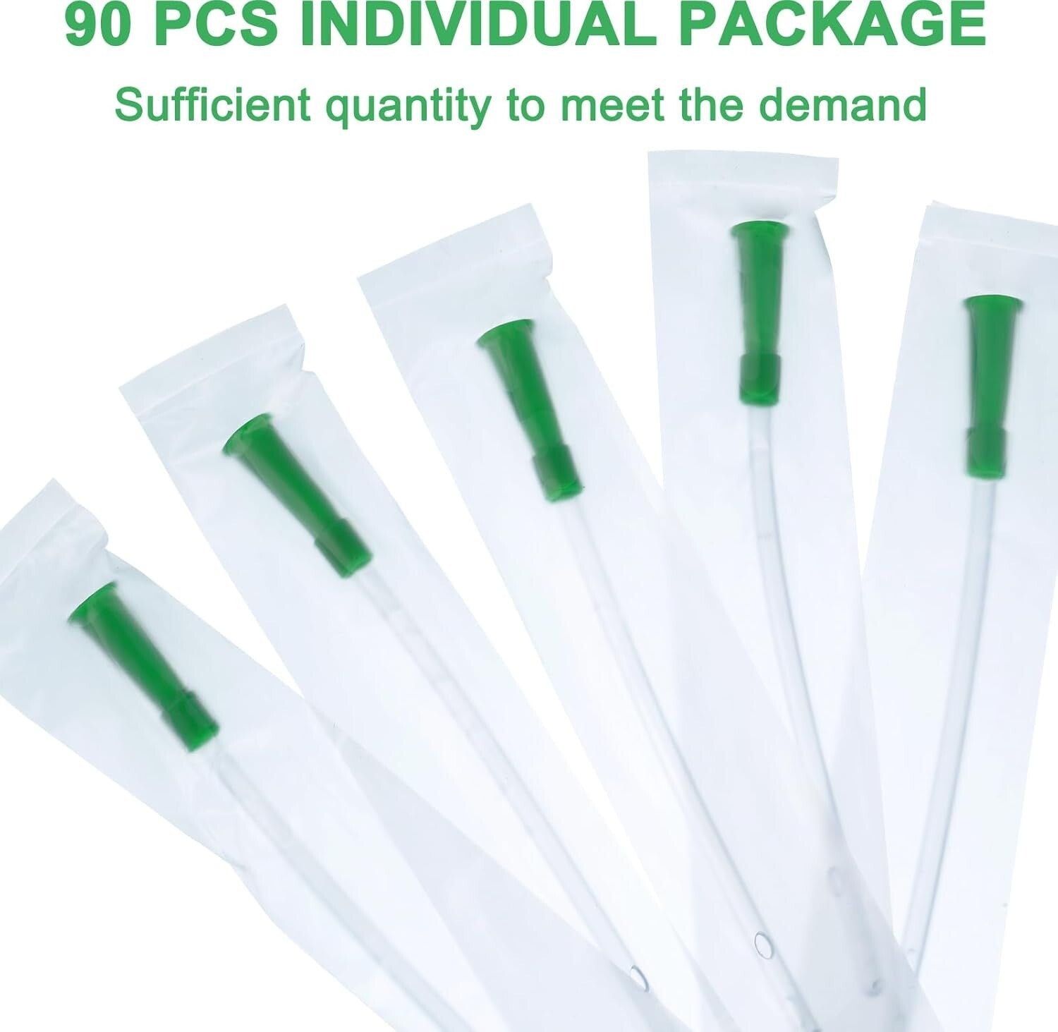 Clear 120-Count PVC Replacement Enema Tubes with Rounded Ends for 12FR Needs