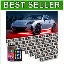 Load image into Gallery viewer, Multicolor LED Underbody Lights - 8Pcs Neon Accent Strips with Smart APP Control