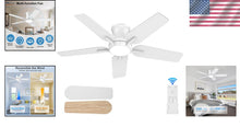 Load image into Gallery viewer, Versatile 42-Inch Indoor/Outdoor Ceiling Fan with Remote and 6 Speed Settings