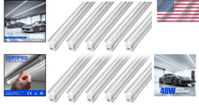 Load image into Gallery viewer, Ultra Bright Linked 4FT LED Ceiling Lights - 40W, Ideal for Workspaces, 10 Pack