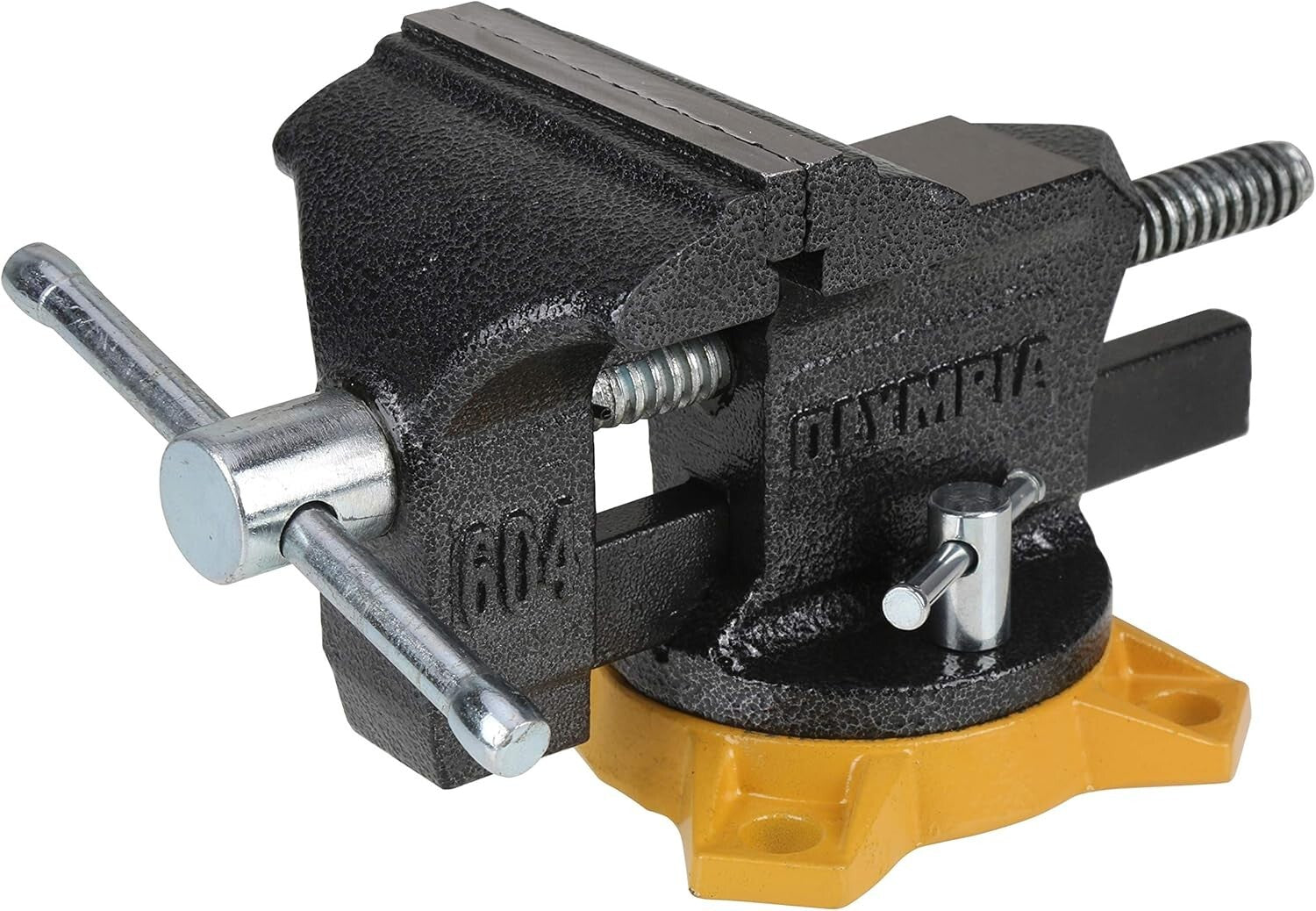Olympia 4-Inch Bench Vise - Professional Quality with Heavy-Reinforced Base