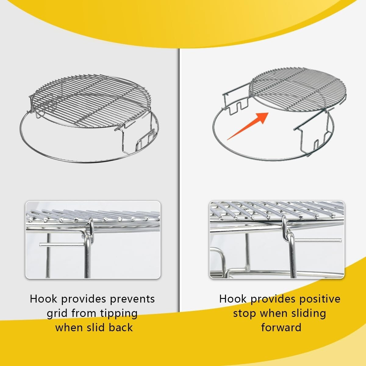 5-Piece Replacement Cooking System for Big Green Egg XL – Dishwasher Safe Rack