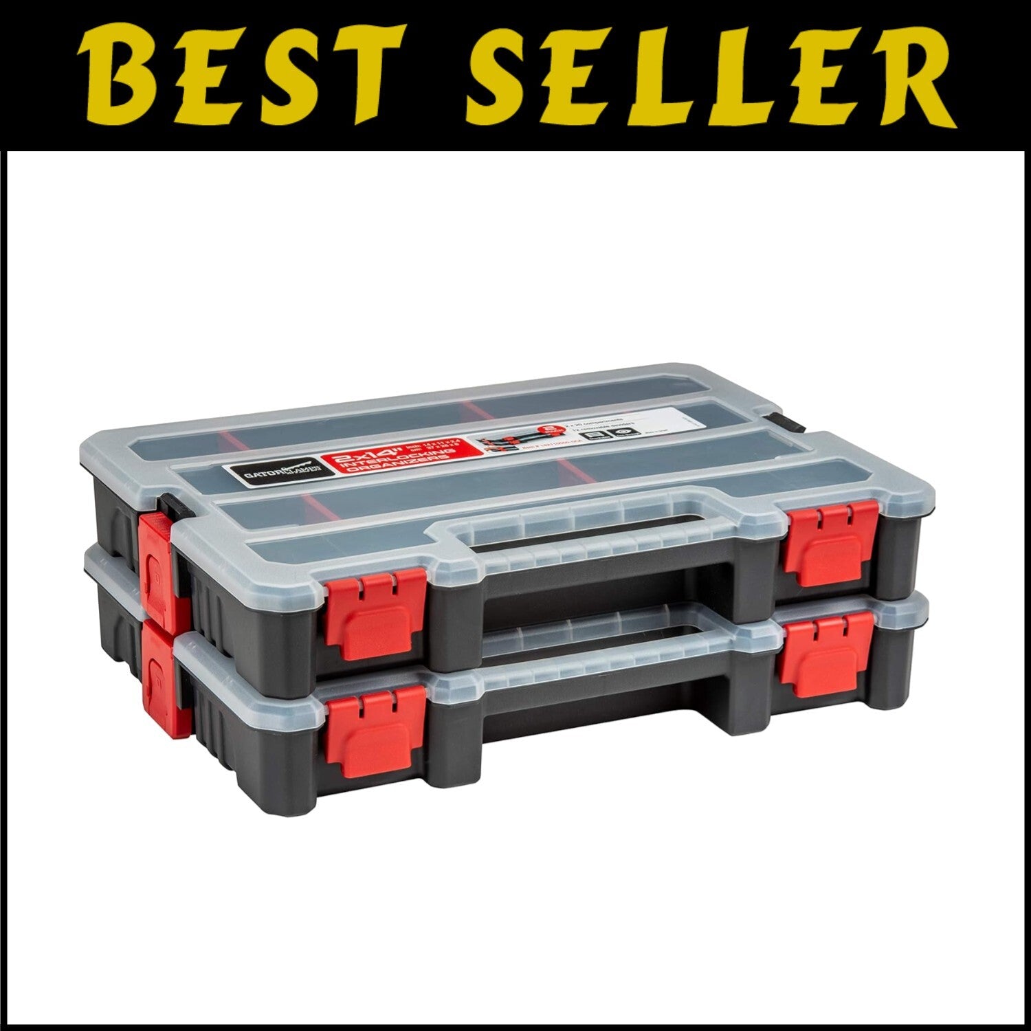 Heavy-Duty 20-Compartment Small Parts Storage Box – Perfect for Garage & Crafts