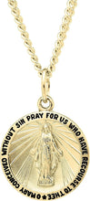 Load image into Gallery viewer, Elegant 14K Gold-Filled Miraculous Medal Necklace with Stainless Steel Chain