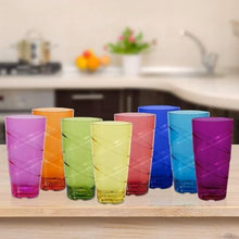 Load image into Gallery viewer, Contemporary 24oz Acrylic Tumbler Set of 8 - Perfect for Hot and Cold Drinks