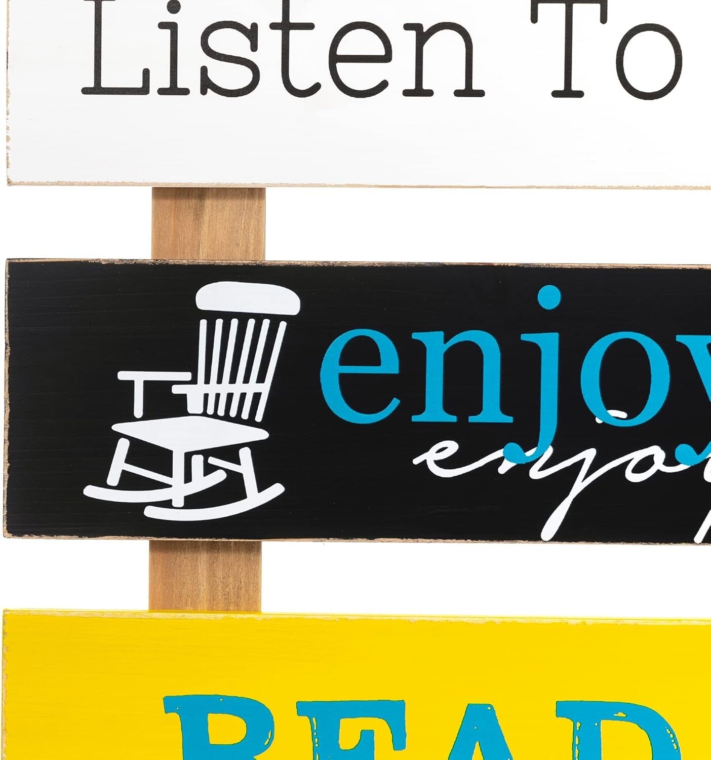 Charming Rustic 36'' Porch Rules Sign - Hand-Painted Outdoor Wall Decor