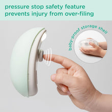 Load image into Gallery viewer, Stylish Electric Baby Nail File - LED Illuminated Trimmer for On-the-Go Parents
