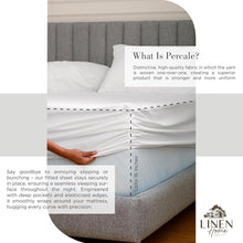 Load image into Gallery viewer, Luxurious 100% Cotton Percale King Size Sheet Set - 8 Pieces, Deep Pocket Design