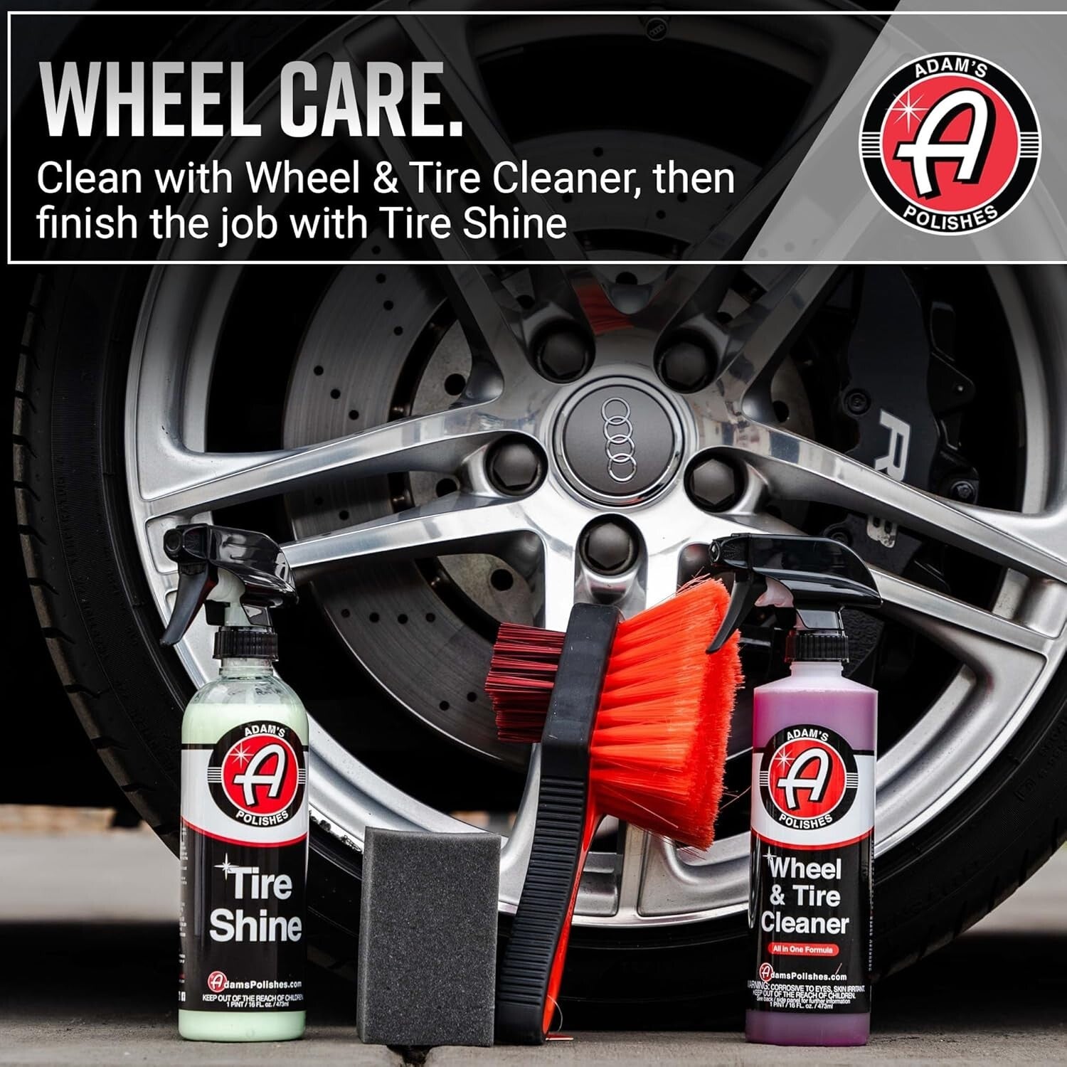 Adam's Premium 6-Piece Car Care Kit - Interior & Exterior Detailing Essentials