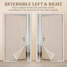 Load image into Gallery viewer, Elegant White Magnetic Screen Door with Hook&amp;Loop - Easy Install, Fits 72" x 82"