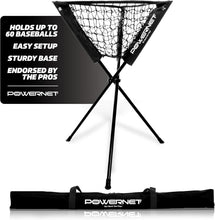 Load image into Gallery viewer, Durable Tripod Ball Caddy - Black, Holds Baseball &amp; Softball, Lightweight Design