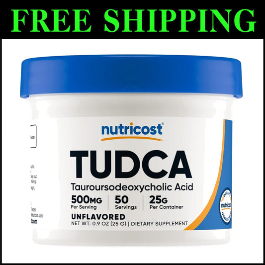 25g Tudca Powder Supplement - High Quality, Made in GMP Compliant Facility