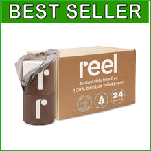 Load image into Gallery viewer, Ultra-Soft 3-Ply Bamboo Toilet Paper - 24 Rolls, Plastic-Free &amp; Biodegradable