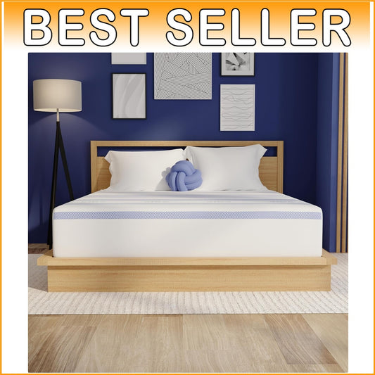 12-Inch CertiPUR Gel Memory Foam Mattress - Comfortable King Size Solution