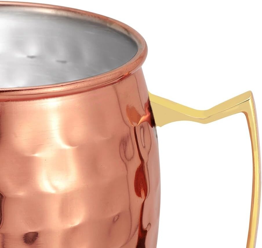 Set of 12 Premium Moscow Mule Copper Mugs - Food Safe & Tarnish Resistant