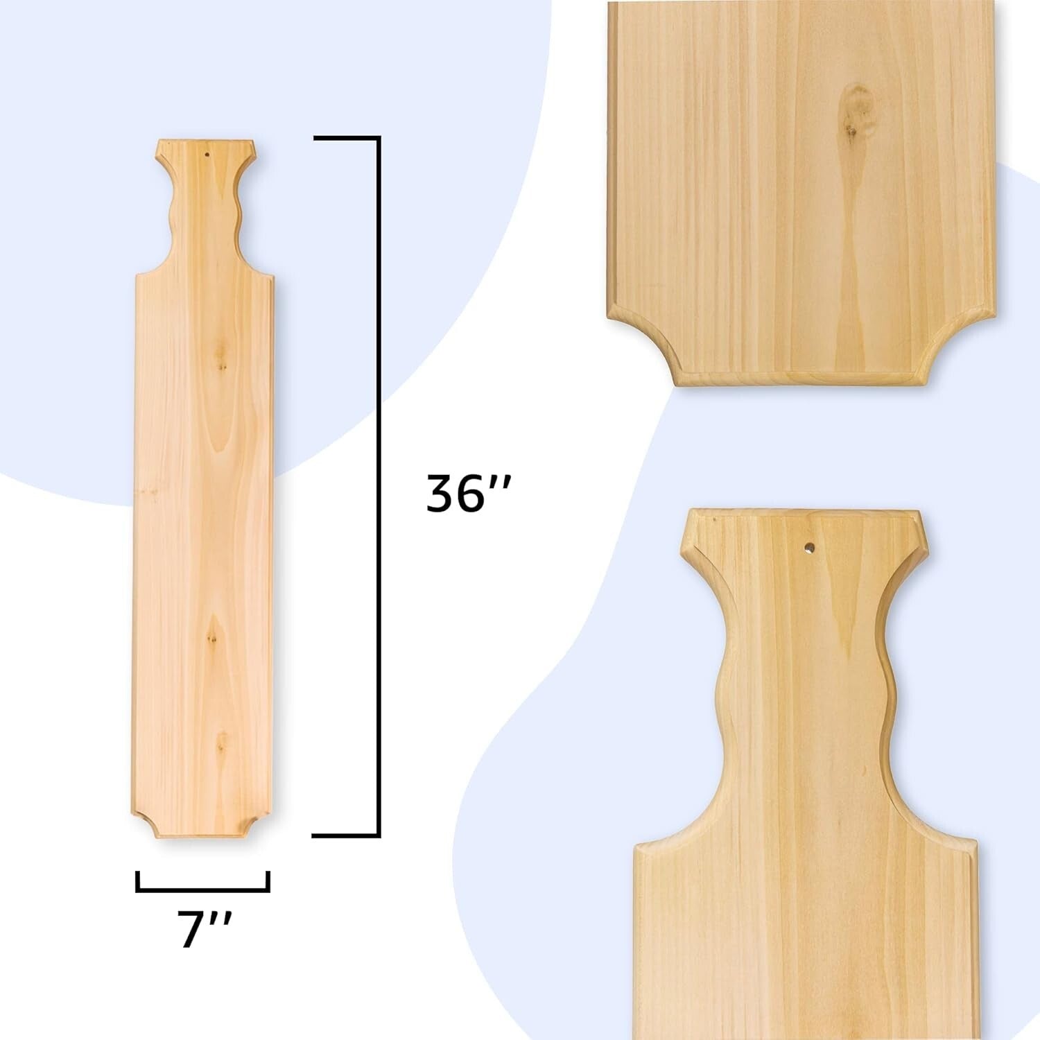 Durable Wooden Paddle - 36-Inch Greek Tradition Paddle for Ceremonies & Gifts