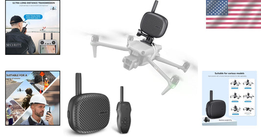 Durable Drone Speaker with 120 Decibel Output - Perfect for Emergency Alerts