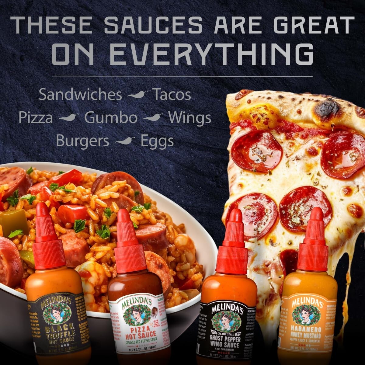 30 Flavors of Melinda’s Mini Hot Sauce - Ideal Gourmet Gift Set for Foodies