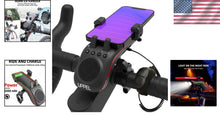 Load image into Gallery viewer, High-Quality Bluetooth Speaker Bike Mount with LED Light &amp; 5000mAh Battery