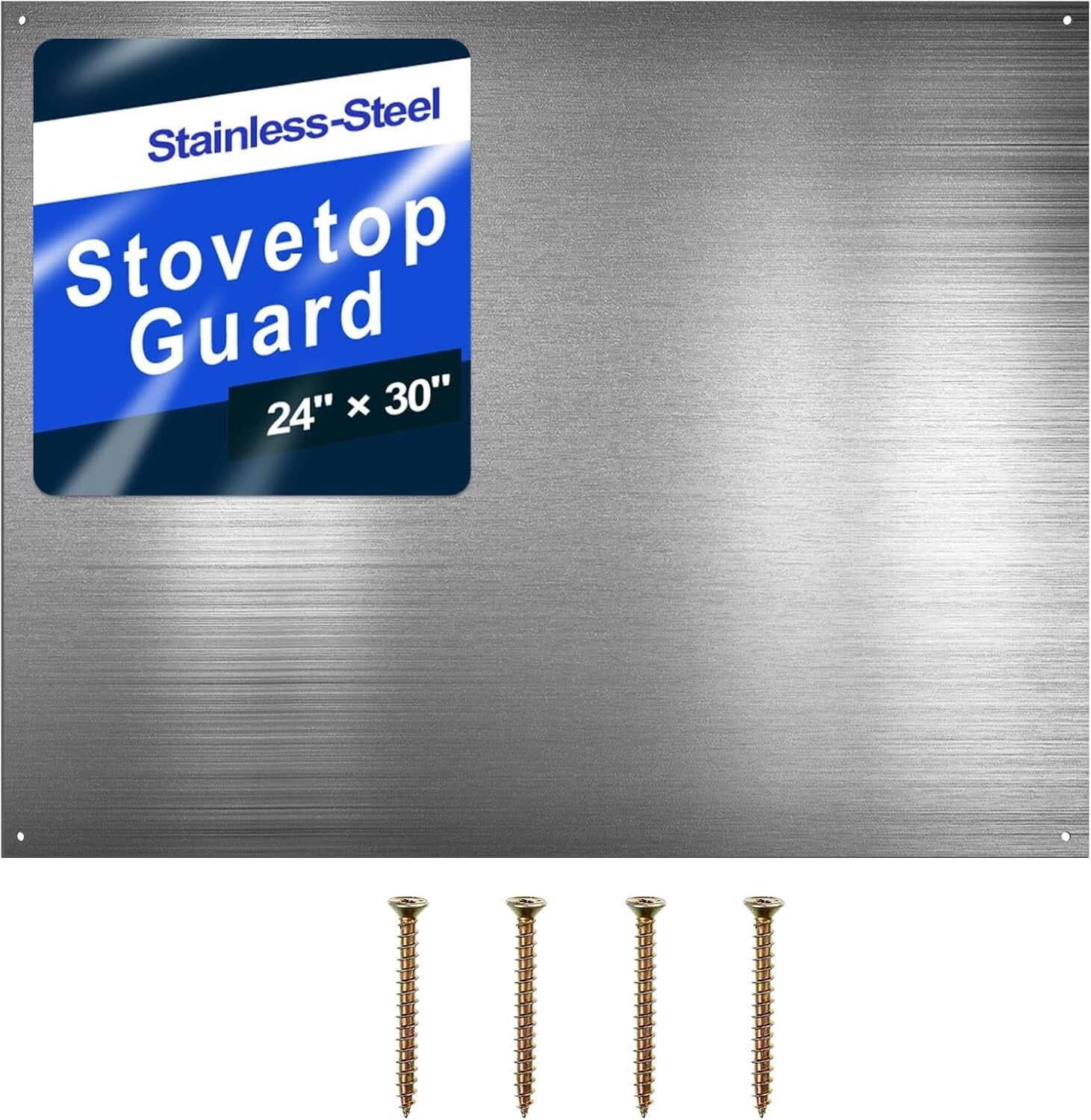 Durable 24 x 30 Inch Kitchen Backsplash with Pre-Drilled Holes and Screws