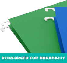 Load image into Gallery viewer, Heavy Duty Hanging File Folders - 60 Pack with 3-Inch Expansion &amp; Premium Hooks