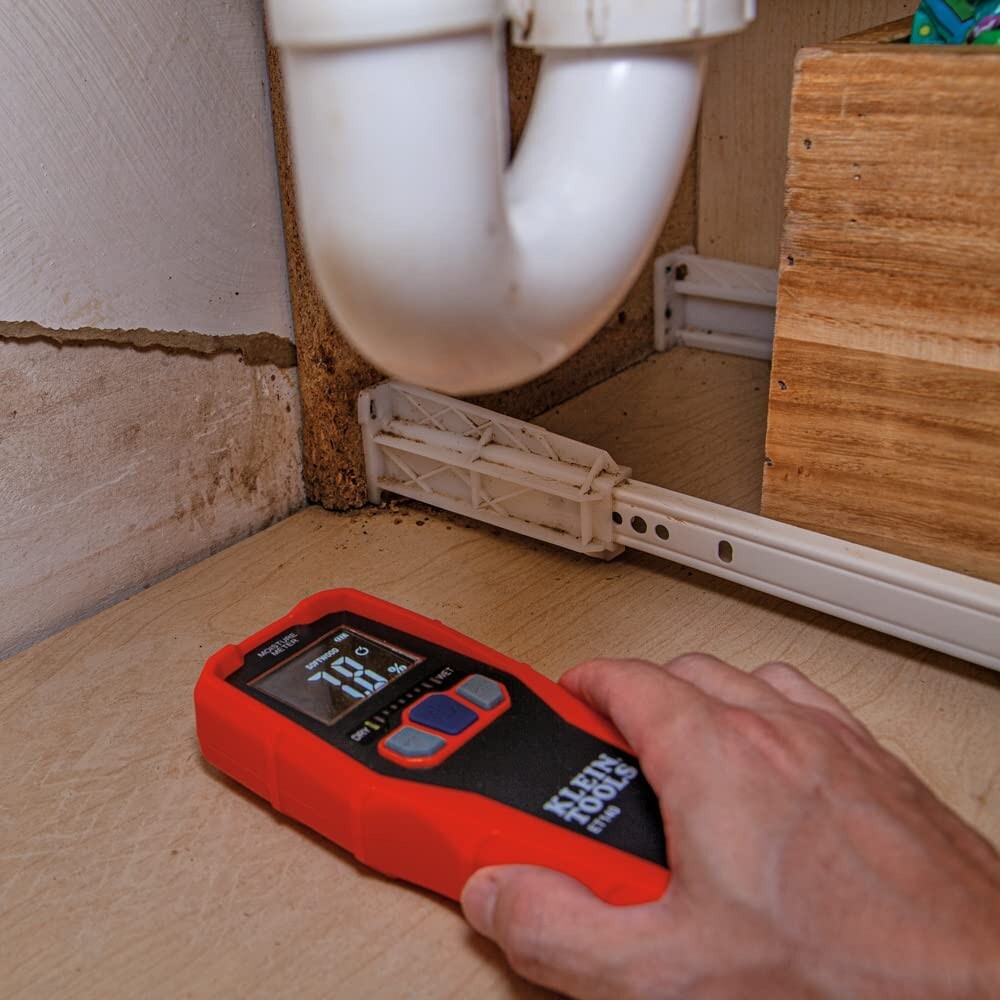 Pinless Moisture Meter - Non-Destructive Detection for drywall, wood & masonry