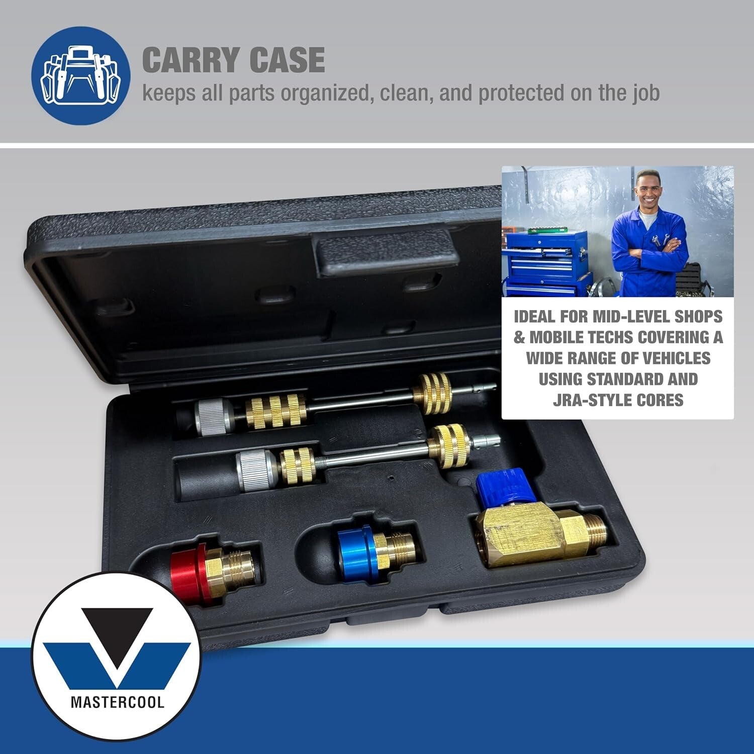 Efficient Valve Core Replacement Kit for R134a with Stainless Steel Tools