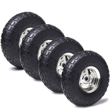 Load image into Gallery viewer, Universal 4.10/3.50-4 Heavy-Duty Tire and Wheel with Safety Inner Tubes - 4-Pack