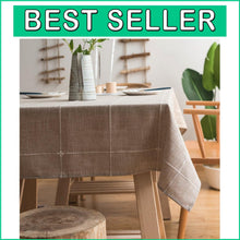 Load image into Gallery viewer, Luxury Embroidered Table Cover, 52"x102" - Stunning Linen Finish for All Seasons