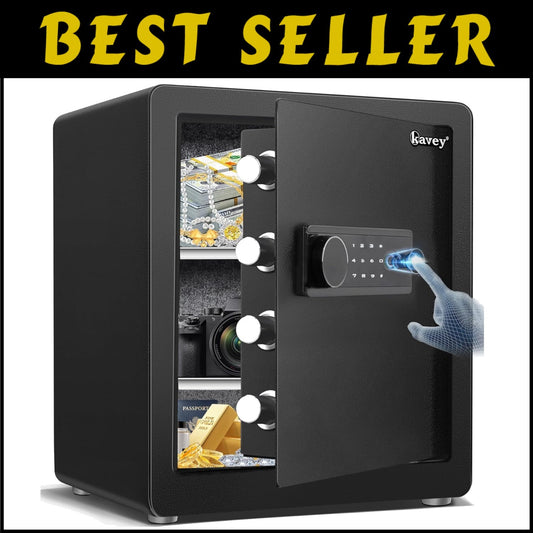 2.0 Cub Biometric Safe Box with Backlit Keypad - Ultimate Home Security Solution
