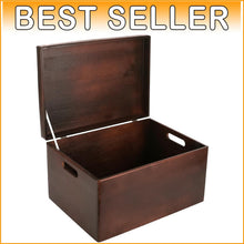 Load image into Gallery viewer, Stylish Brown Keepsake Storage Box | 15.8 x 11.8 x 9.44 inches for Versatile Use