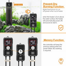 Load image into Gallery viewer, Versatile 800W Aquarium Heater - Digital LED Control with Auto Safety Shut-off