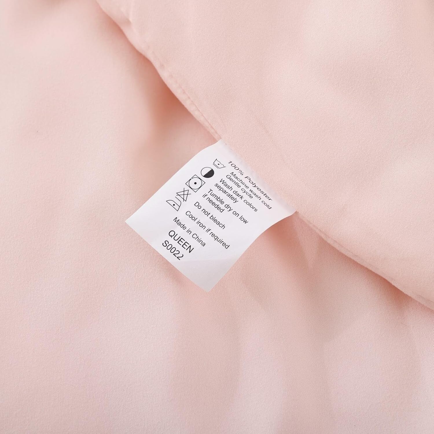 Elegant Blush Queen Comforter Set - 3pc Boho Soft Bedding for All Seasons