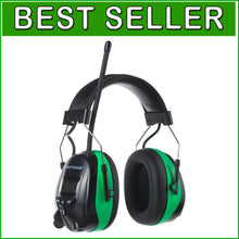 Load image into Gallery viewer, AM/FM Radio Ear Muffs with 25dB NRR - Comfortable Noise Reduction Headphones