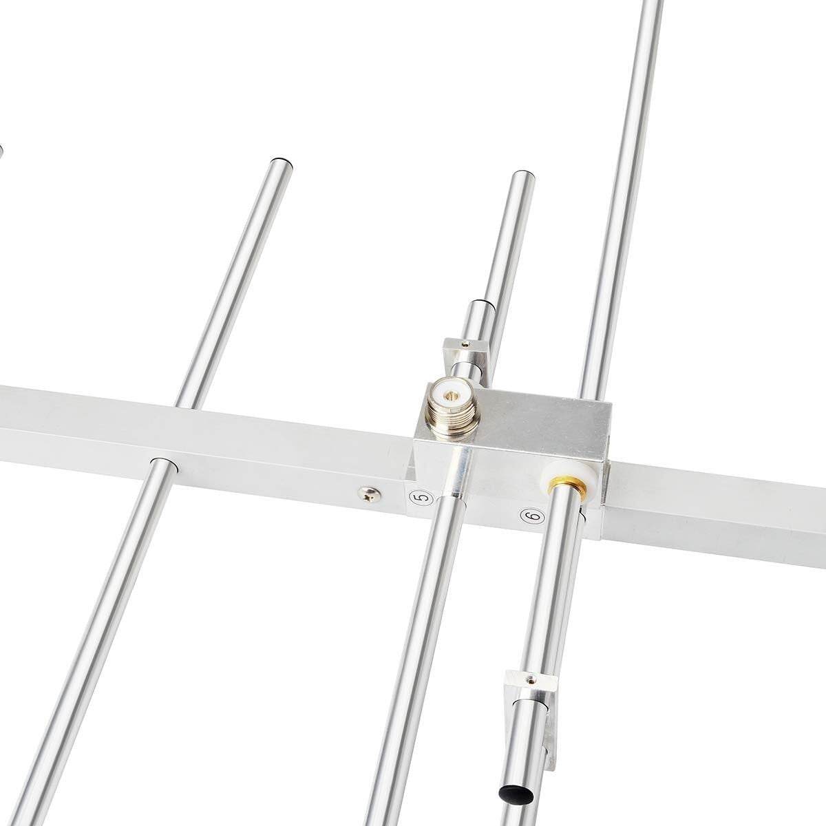 Dual-Band 9.5/11.5dBi Yagi Antenna for VHF/UHF - 100W Power, 8 Element Beam